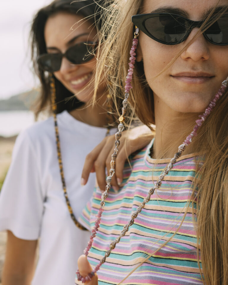 Two models of trendy eyewear chains