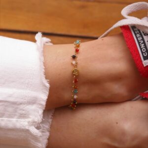 Multicoloured ankle bracelet