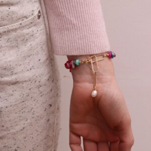Bamboo bead bracelet