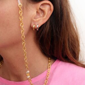 Gold plated glasses chain