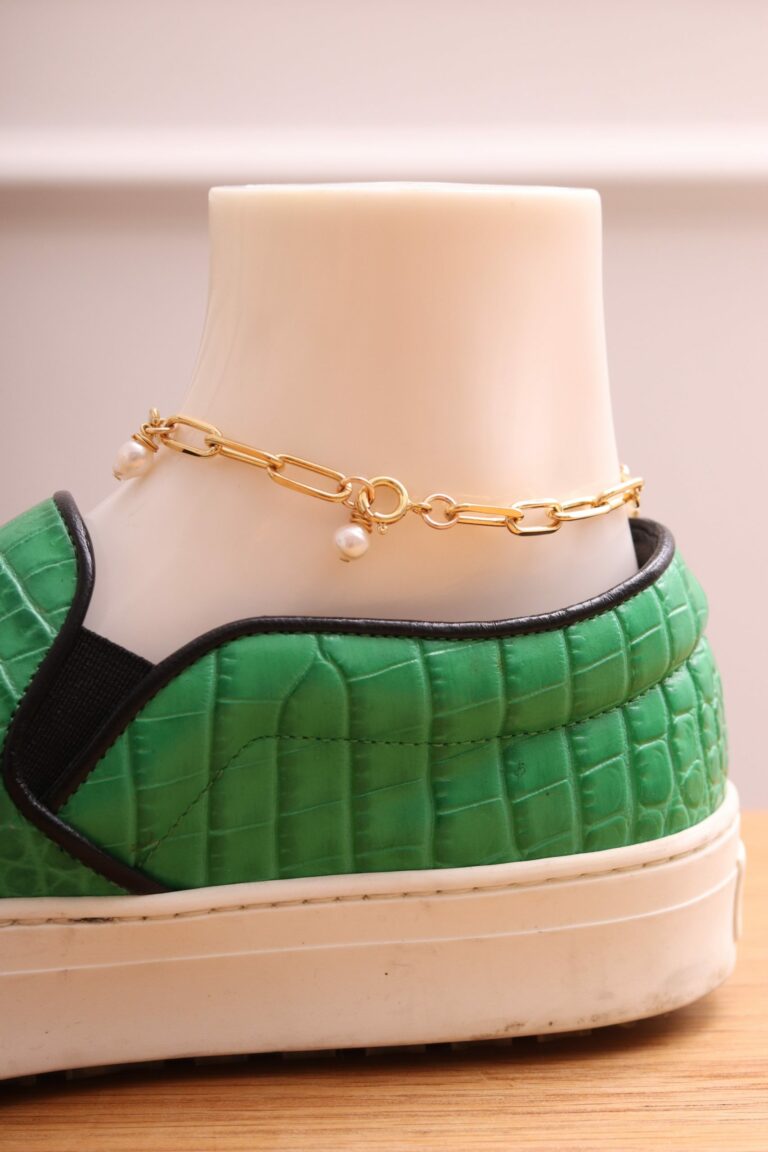 Gold-plated ankle chain