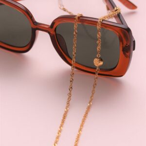 Thin stainless steel glasses chain