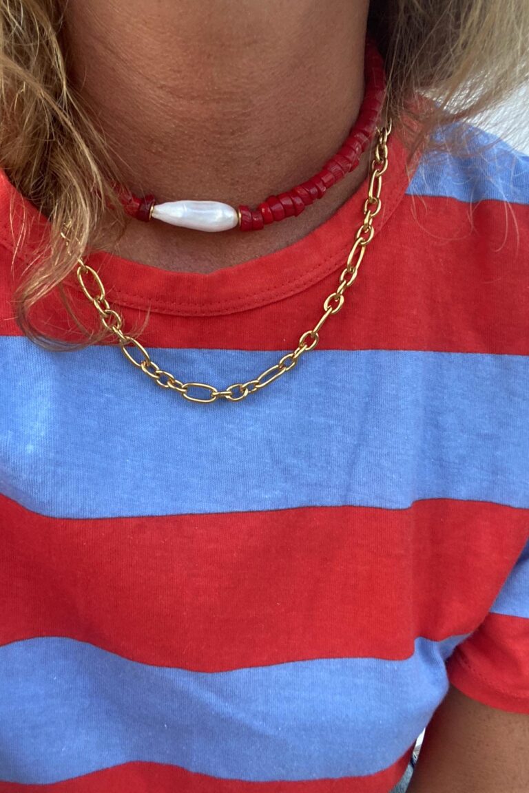 Large mesh necklace