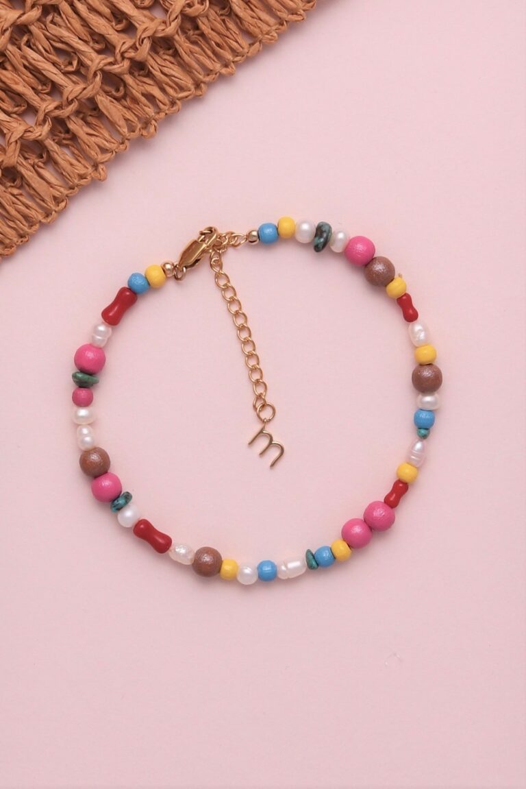 Anklet made with beads