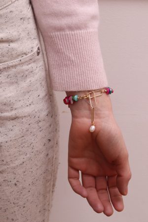 Bamboo bead bracelet