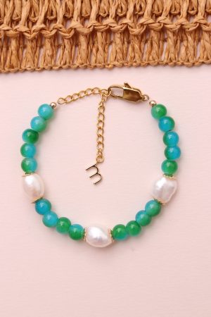 Coloured bead bracelet