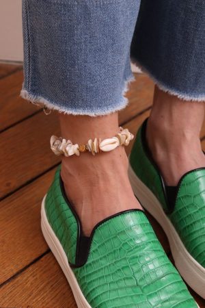 Mother of pearl ankle chain