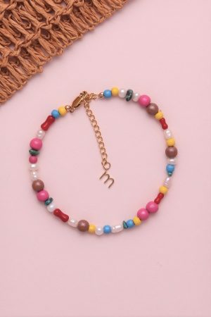 Anklet made with beads