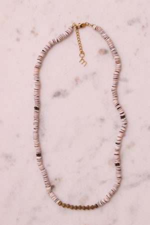 Heishi beads necklace